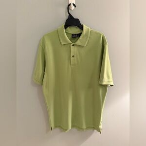 Jos. A. Bank Travelers Collection Lime Green Polo Shirt Short-Sleeved Casual